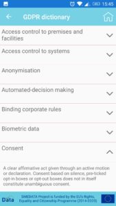 GDPR приложение In Your Pocket